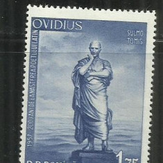 ROMANIA 1957 - 2000 DE ANI DE LA NASTEREA LUI OVIDIU, MNH - LP 440