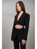 SACOU COSTUM CUT OUT MILANO S Negru