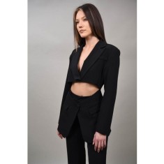 SACOU COSTUM CUT OUT MILANO S Negru
