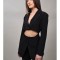 SACOU COSTUM CUT OUT MILANO S Negru
