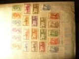Serie mica Coasta de Fildes col. franceza 1936 -Motive locale , 23 val. stamp.