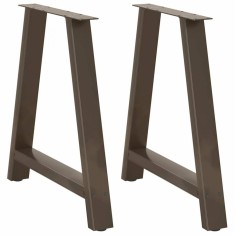 vidaXL Picioare de masă &icirc;n formă de A, 2 buc., 80x(72-73) cm, oțel
