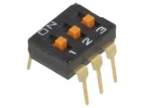 Comutator DIP-SWITCH 3 Secțiuni ON-OFF 24VDC