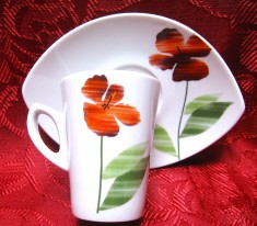 SET PORTELAN AMALIENBURG BAVARIA SET CEASCA CAFEA ESPRESSO CU FARFURIE