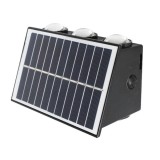 Lampa LED de perete cu panou solar, 6LED, 6W, lumina galbena