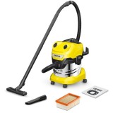 Aspirator umed-uscat WD 4 S V-20/5/22, 20 L, 1000 W, Galben, Karcher