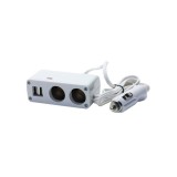 Cumpara ieftin Incarcator Auto Kraftmann 2 Prize 2 USB, 12V, Negru/Alb/Gri/Argintiu, Universal, Protectie Suprasarcina