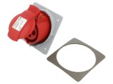 Conector alimentare AC trifazate AMPHENOL IP&amp;S 16A 415V soclu mamă IP44
