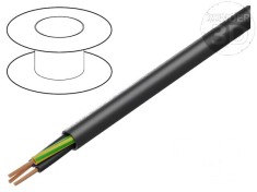 Cablu POWER 1000-YFR 3G1,5mm2 PVC negru 600V, 1000V