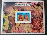 Tanzania 1986 fauna și flora marina, corali ,pești bloc nestampilat