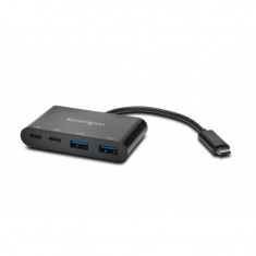 HUB USB Kensington K39124EU, USB 3.0 x2, USB 3.1 Tip C x2, Negru