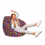 Fotoliu Puf Bean Bag tip Para L candies fundal mov, Updeco