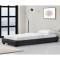 Corium&reg; Pat tapitat modern imitatie piele Berlin, 214 x 96 x 20,5 cm, MDF/imitatie piele, negru, pentru 1 persoana HausGarden Leisure