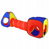 Cort de joaca pentru copii, Kruzzel, 3 in 1, igloo si cub, cu tunel, husa, 288x74x94 cm GartenVIP DiyLine, Isotrade