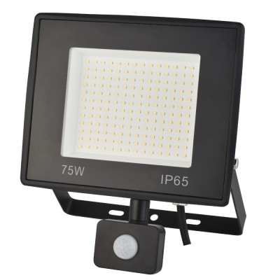 Proiector LED cu senzor de miscare Hoff Noctem Lite, 75W, 8250lm, lumina rece 6500K, IP65 foto