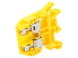 Conector de &Icirc;mbinare Șine 0,5-10mm2 2 Borne Galben 690V