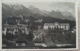 Carte postala, Sinaia, vedere cu Palace Hotel, 1924