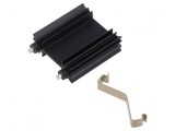 Radiator extrudat H TO218 TO220 TOP3 negru 38,1mm x 35mm