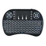 Tastatura cu touchpad Wireless 2.4G Mini 7 culori rainbow Iluminare RGB baterie cu litiu pentru PC Pad Cutie TV PS3