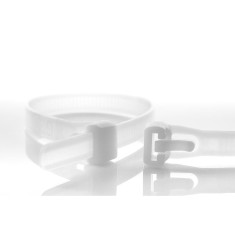 1000 Kabelbinder wiederl&ouml;sbar 120 x 7,6mm natur