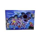 Trusa de machiaj Frozen pentru fetite in forma de frunza