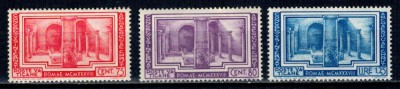 Vatican 1938 - Congres Arheologie, Mi 70-72 nestampilate foto