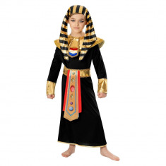 Costum faraon egiptean Ramses pentru baieti 5-6 ani 116 cm