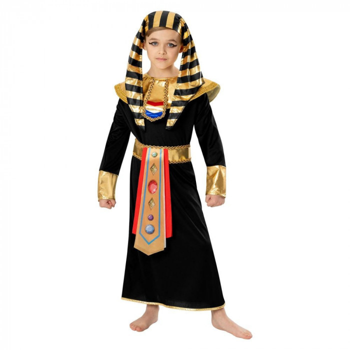 Costum faraon egiptean Ramses pentru baieti 7-8 ani 128 cm