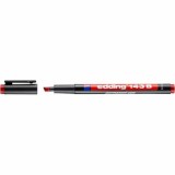Marker permanent Edding 143 B, corp plastic, varf tesit, 1-3 mm, rosu