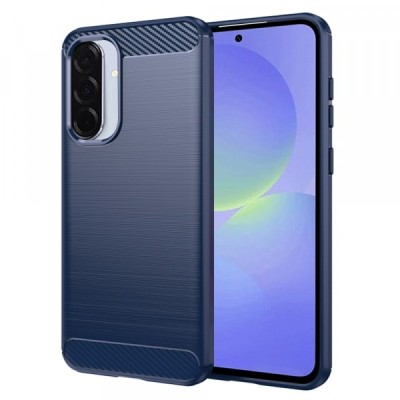 Husa pentru Samsung Galaxy A56 A566 / A36 A366, Techsuit, Carbon, Albastra foto