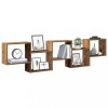 VidaXL Raft cubic perete cu 5 compartimente lemn vechi lemn prelucrat 860002
