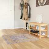 vidaXL Covor Runner MARSA Gri 100 x 100 cm Poliester și PVC 42023358