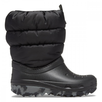 Cizme Crocs Classic Neo Puff Boot Kids Negru - Black foto