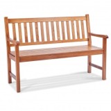 Banca pentru gradina, Lemn, 55.8 x 127 x 87.5 cm, 3 persoane, max 363 kg, VivaTechnix