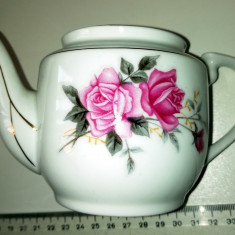 CEAINIC VINTAGE PORTELAN CHINA - DECOR FLORI TRANDAFIR