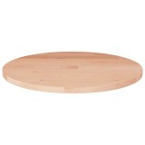 Cumpara ieftin Blat de masa rotund, &Oslash;30x1,5 cm, lemn masiv stejar netratat