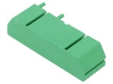 M&acirc;ner pentru șină DIN capăt 72x22,5mm Verde