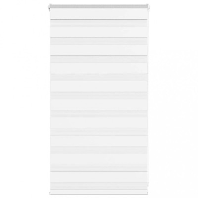 Jaluzea tip zebra alb lățime țesătură 65,9 cm poliester foto