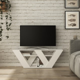 Cumpara ieftin Comoda TV, Homitis, Pipralla - White, 40x110x30 cm