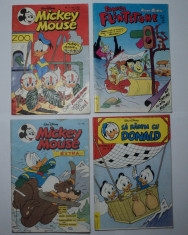 LOT 4 Egmont 1993 Mickey Mouse, Extra, Familia Flintstone, Sa radem cu Donald foto