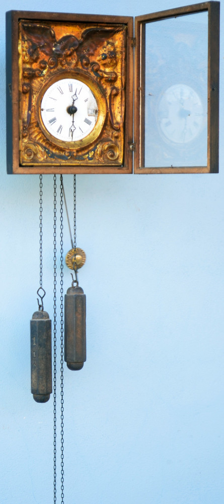 Ceas de perete cu pendul - biedermeier - circa 1800 - 1860 | Okazii.ro