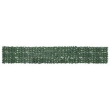 Paravan de balcon, frunze verde &icirc;nchis, 500x75 cm