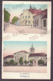 3873 - SEBES ALBA, Post Office, School, Romania - old postcard - unused, Necirculata, Printata