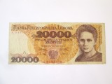 Rara! Polonia 20000 Zloti/Zlotych 1989 la cel mai mic pret,bancnota din imagini