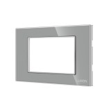 Cumpara ieftin Rama din sticla securizata Luxion gri cu suport 3M, standard italian