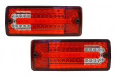 Stopuri Full LED Mercedes W463 G-Class (1989-2015) Rosu Clar foto