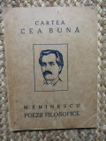 CARTEA CEA BUNA NR.5/1923: MIHAIL EMINESCU-POEZII FILOSOFICE (pref.LUCIAN BLAGA)