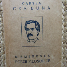 CARTEA CEA BUNA NR.5/1923: MIHAIL EMINESCU-POEZII FILOSOFICE (pref.LUCIAN BLAGA)