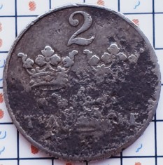 1067 Suedia 2 ore 1918 Gustaf V (1907-1950) varianta de fier km 790