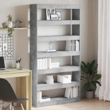 VidaXL Bibliotecă Gri Lemn prelucrat 100 x 30 x 198 cm Bibliotecă
